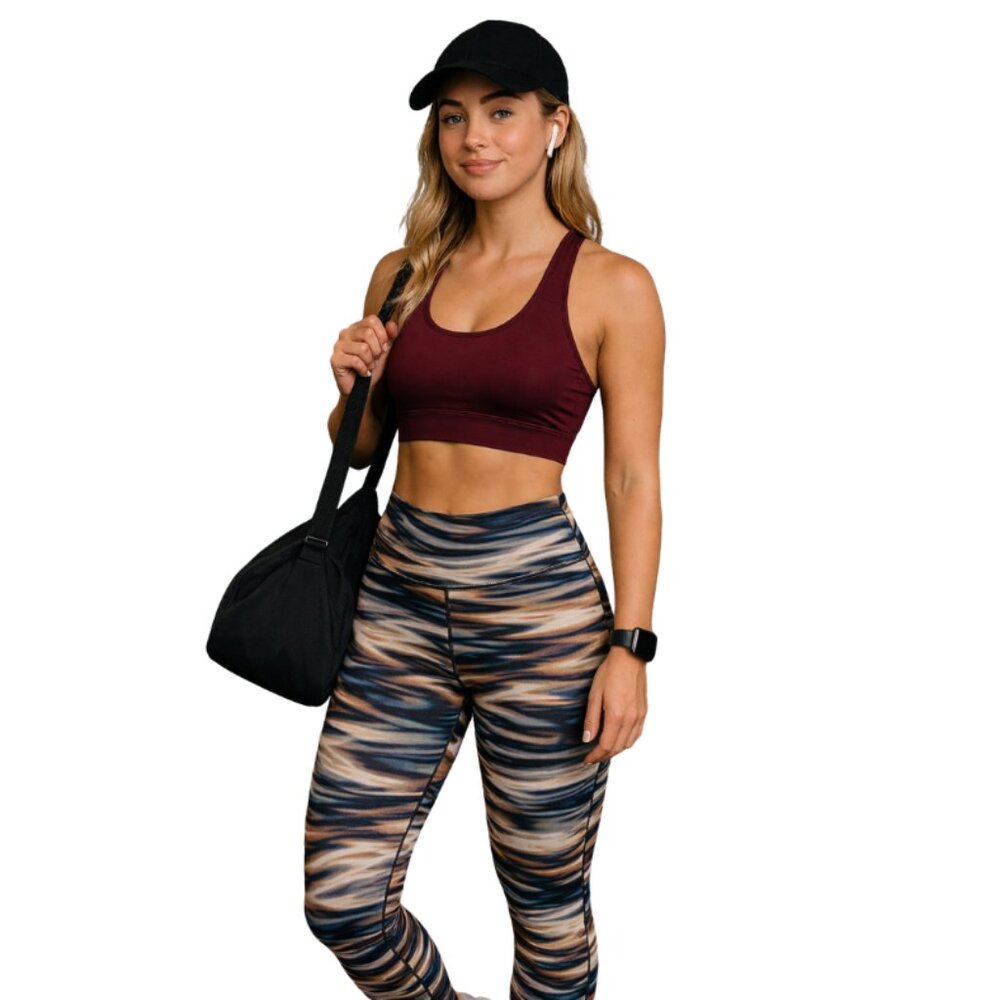 ❤️5/$25 Abstract Swirl Print Lightweight Leggings